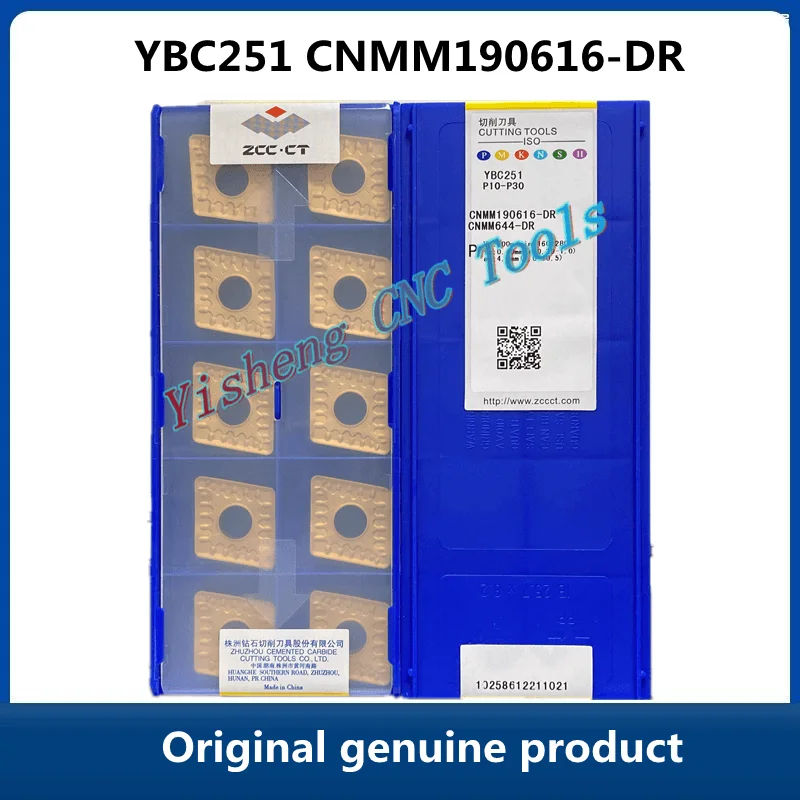 FREE SHIPPING Original ZCC CT original CNC turning inserts YBC251 CNMM190616-DR YBC152 CNMM190616-DR