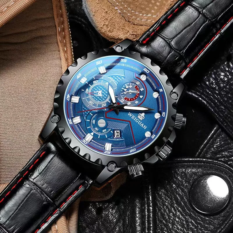 

WEIGUAN Luxury Men's Watches Stainless Steel Band Fashion Waterproof Quartz Watch For Man Calendar Male Clock Reloj Hombre S