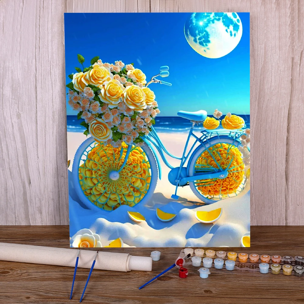 Набор для рисования по номерам на холсте 40 х50 цветов