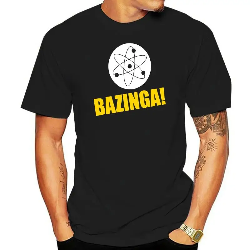 

Уличная одежда Bazinga, повседневные топы, Повседневная футболка, мужские топы 100% дизайна, модные летние мужские футболки