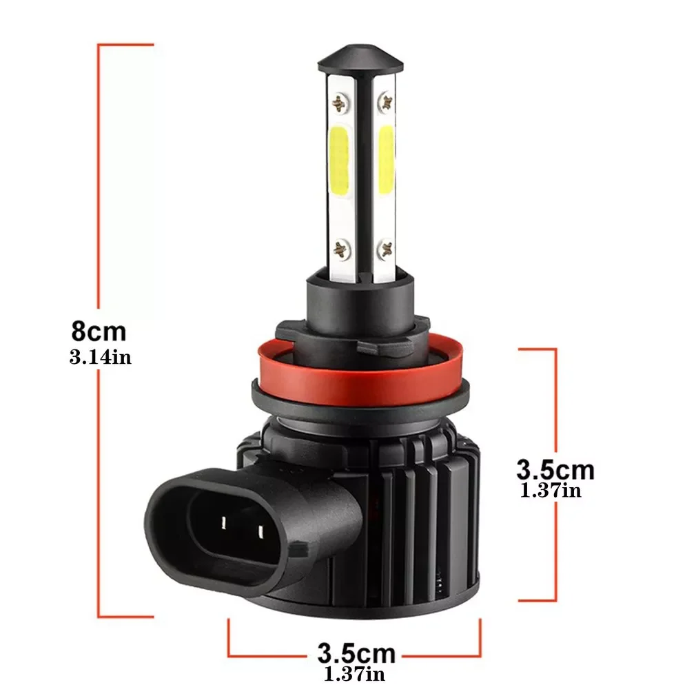 

H11 LED Headlights Kit Super Bright Bulbs Kit 330000LM HIGH/ LOW Beam 6000K High Brightness Light For Vehicle
