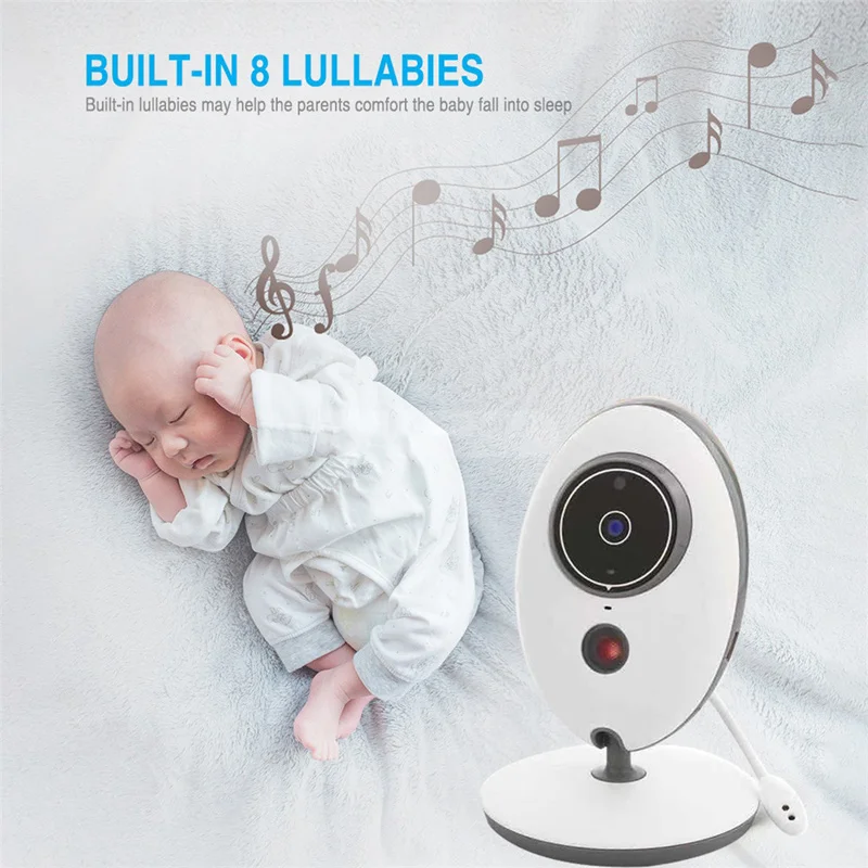 VB605 Indoor Wireless Baby Monitor Home Digital Child Caregiver Two-Way Voice Intercom Automatic Infrared Night Vision enlarge