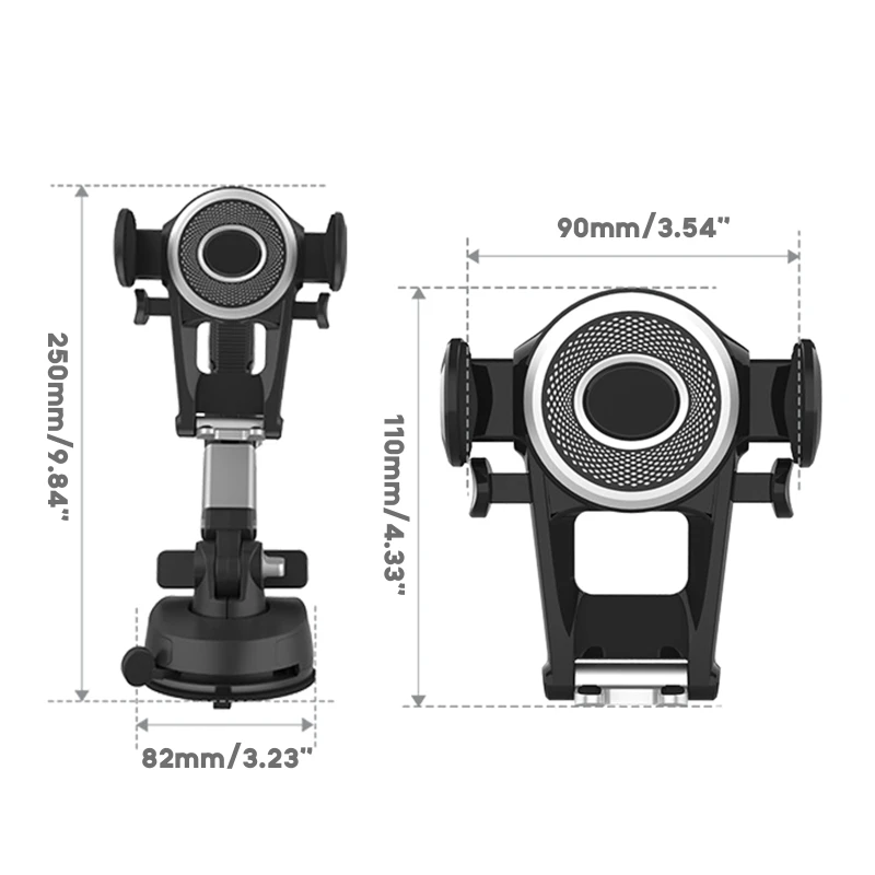 

E8BA Universal Phone Mount for Car Center Console Stack Super Adsorption Holder On-board Suck Support Clamp Bracket Hand-Free