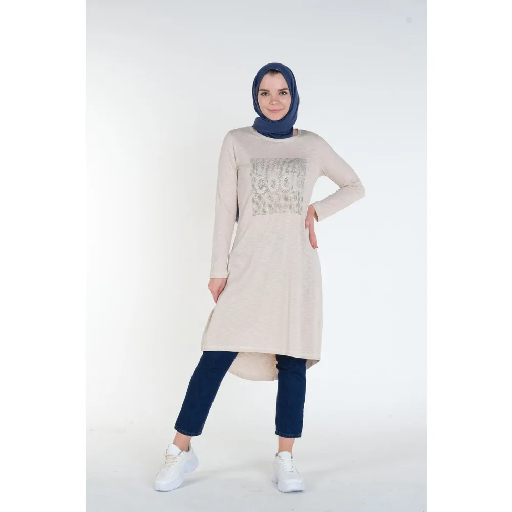

Дорли написанный Камень Деталь Hijab Tunik