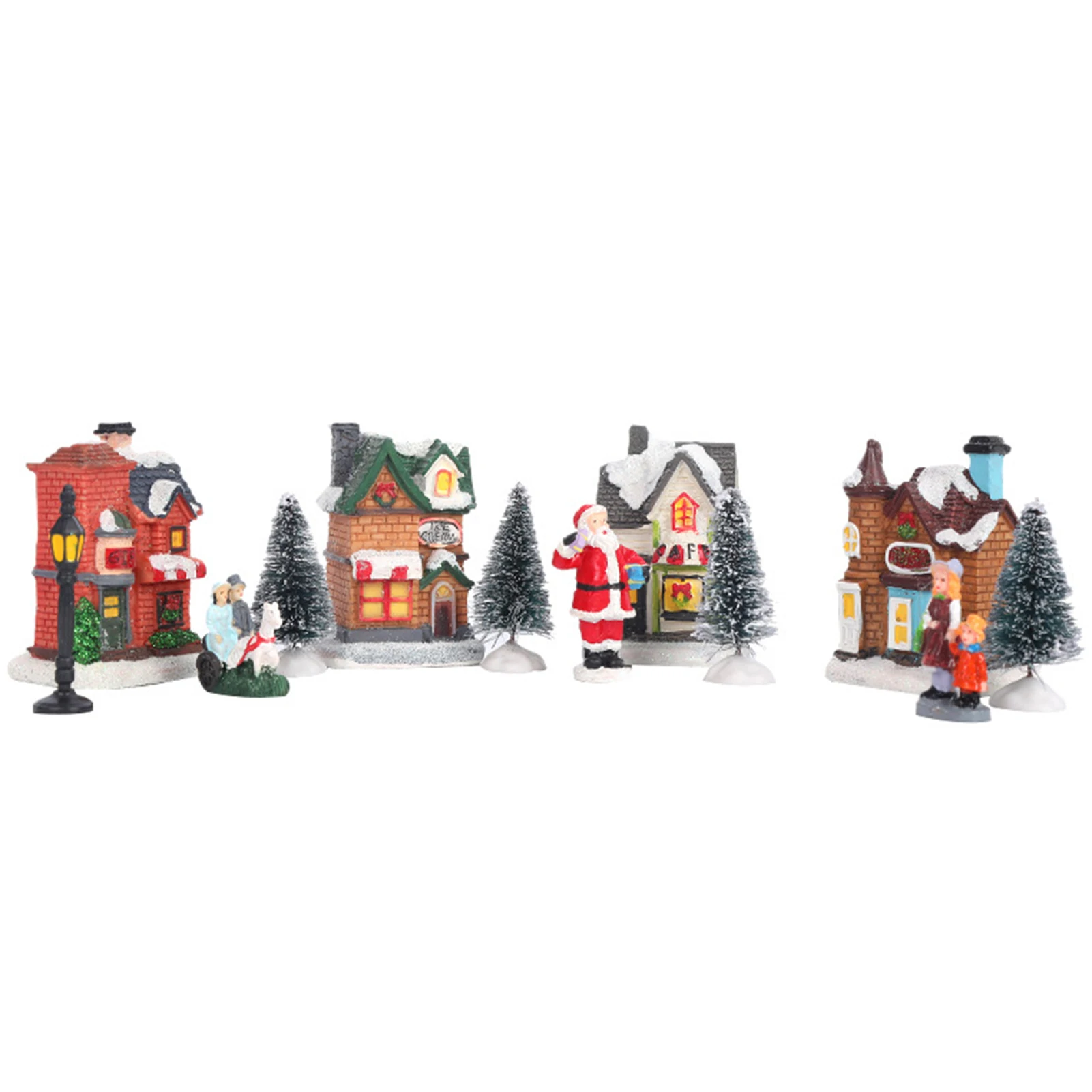 

Christmas Village Decoration Safe and Energy-efficient Decor for Home Family Party Night