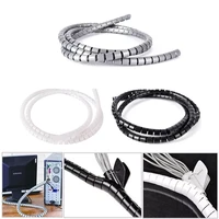 1pc 1m 1025mm cable wrap cord wire banding loom storage organizer pc tv wire winding tube wire sleeves