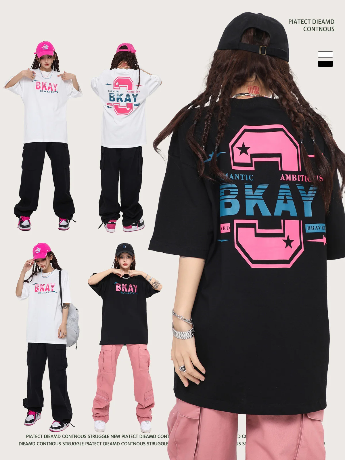 

2023 Summer Printed short sleeve T-Shirt Women Tee Shirt Loose Oversize T Shirt Women Casual O-neck Women tshirt