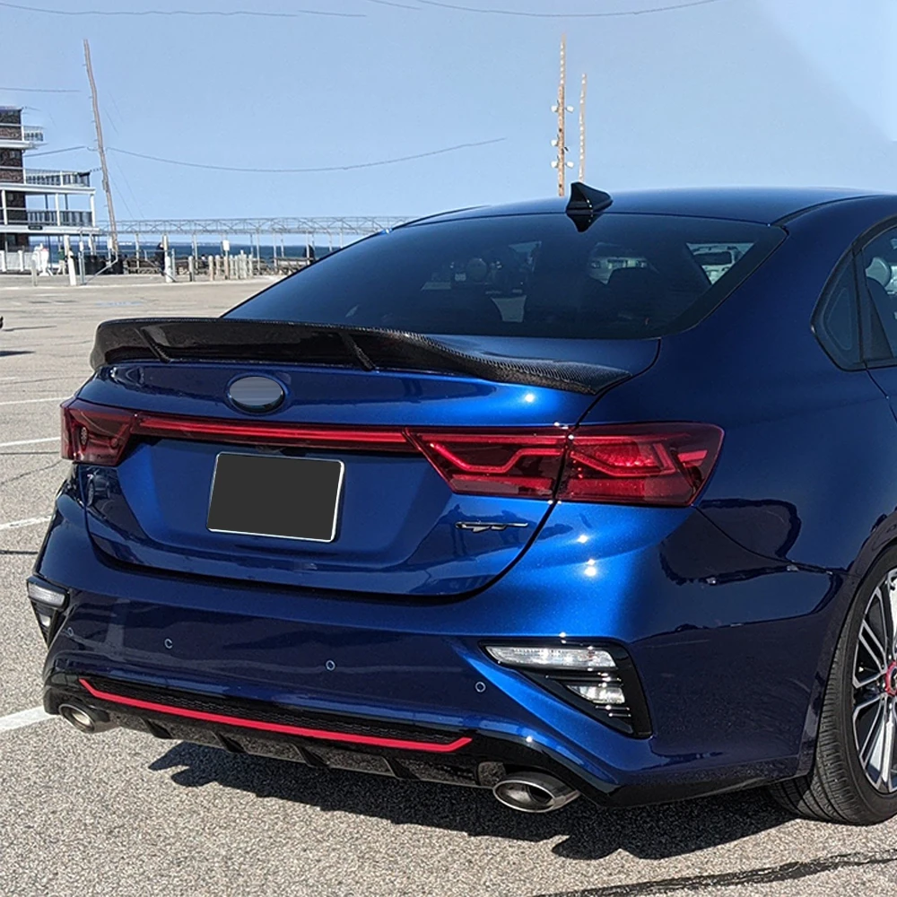 Задняя Крышка багажника из углеродного волокна автомобильный спойлер крылья для