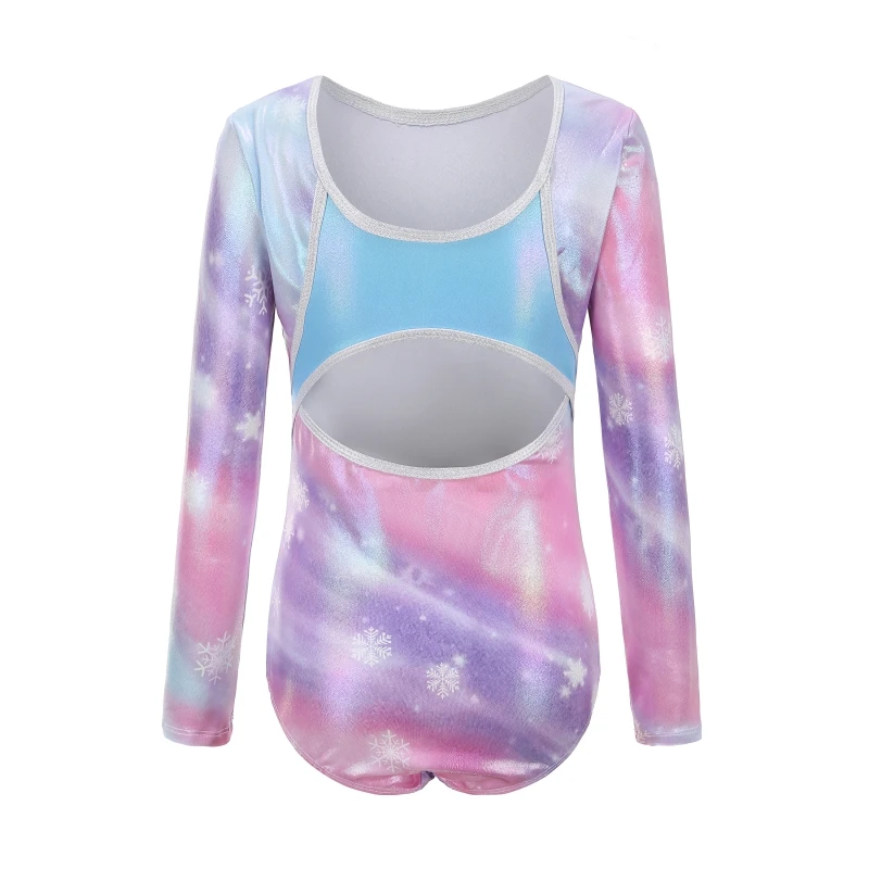 

Gradient Color for 5-12 Years Cute Girls Breathable Leotards Gymnastics Diamond Splice Dancing Ballet