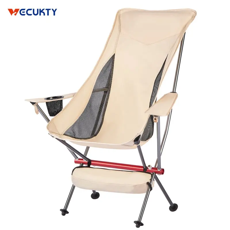 

Lightweight Portable High Back Folding Camping Chair with Headrest for Outdoor Camp, Hiking, Picnic, Backpacking
