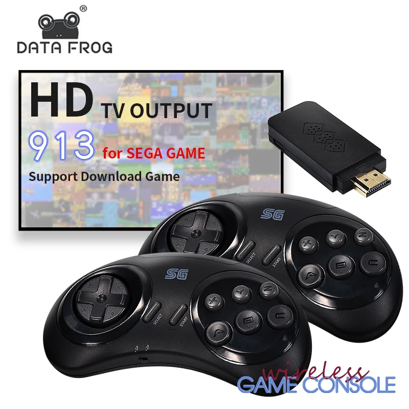 

DATA FROG Y2 SG 16-Bit MD Wireless Game Consoles Sega Genesis Stick HDMI-compatible 900+Games Built-in Mini/Mega Drive for Kids