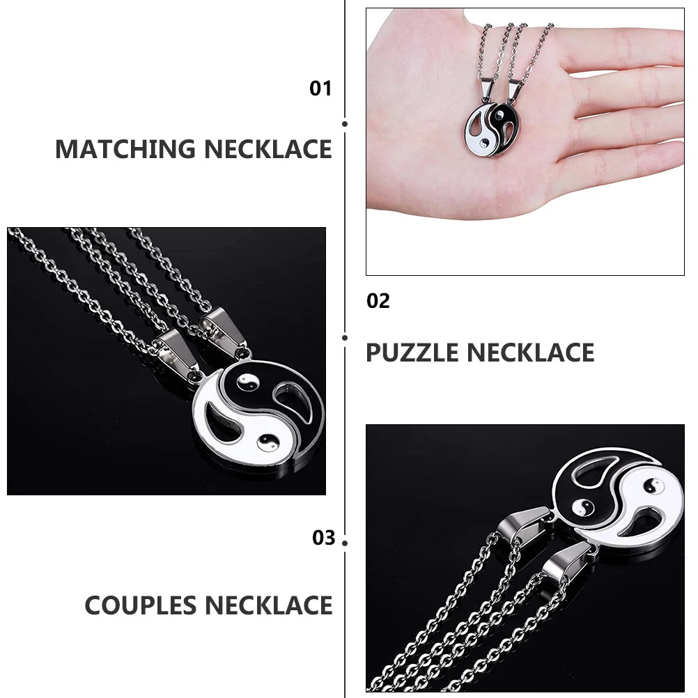 Кулон Тай Чи Инь Ян ожерелье для влюбленных подарки соединяющие браслеты пар