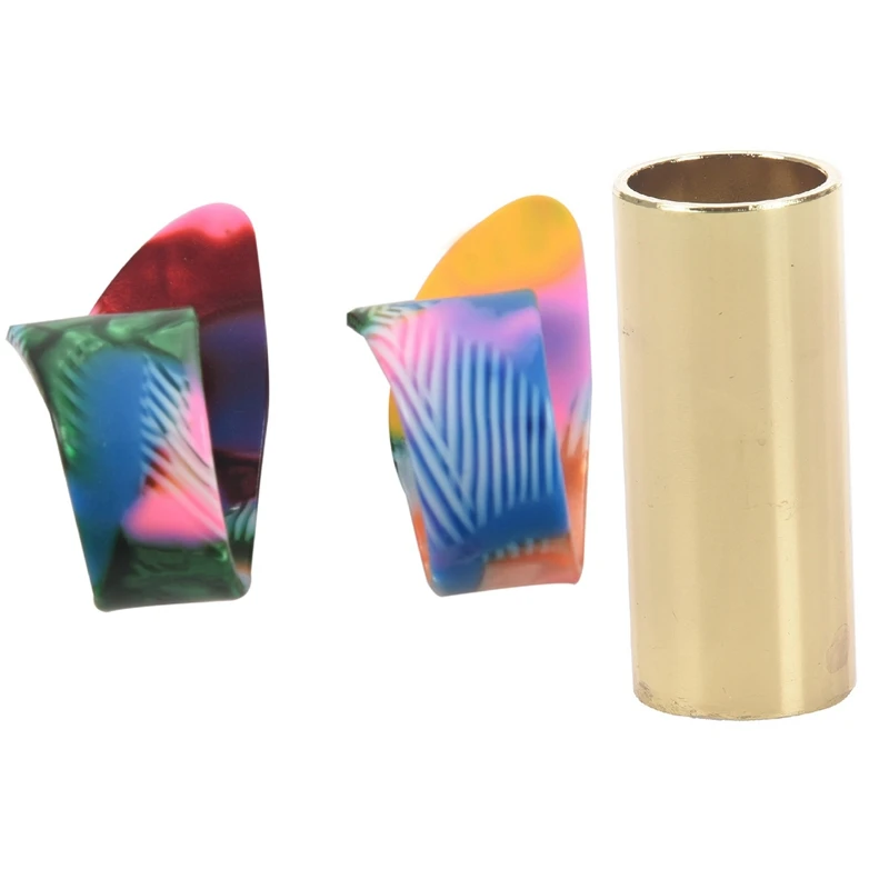 

2 шт. медиаторы для гитары, медиаторы для пальцев, аксессуары для целлулоидных гитар с металлической крышкой для электрической гитары