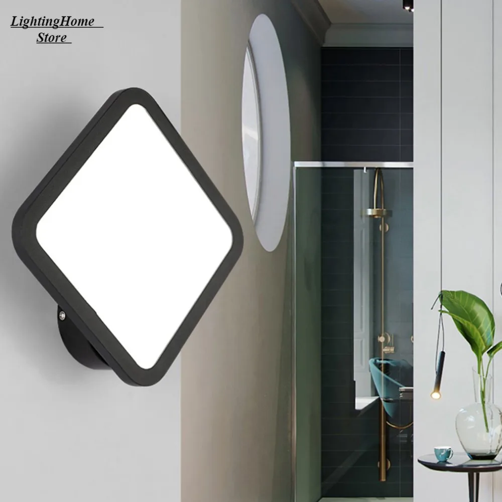 

Очаровательные Акриловые Настенные светильники круглой формы, Светодиодные комнатные настенные светильники, светодиодные настенные бра для спальни, гостиной, лестницы, Прямая поставка