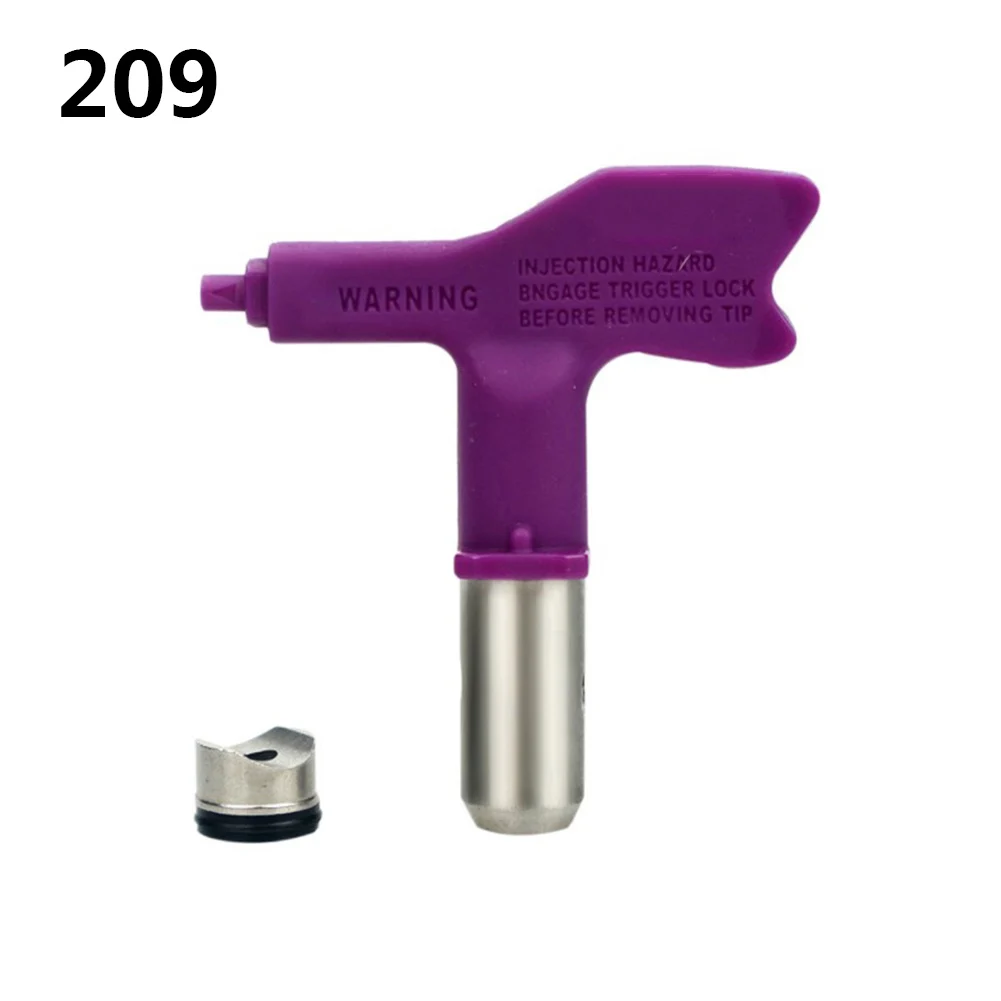 

1pc Airless Spray Tip Fine Finish Nozzle Wide Range Of Sizes 209 -655 Paint Sprayer Purple Tungsten Steel Spraying Paint Tip