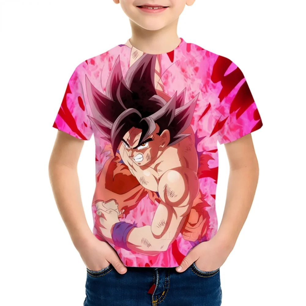

CLOOCL Kids T-shirt Anime Goku Cartoon 3D Pattern Printed Tees Boy Girl Short Sleeve Pullover Children Fashion Tops Dropshipping