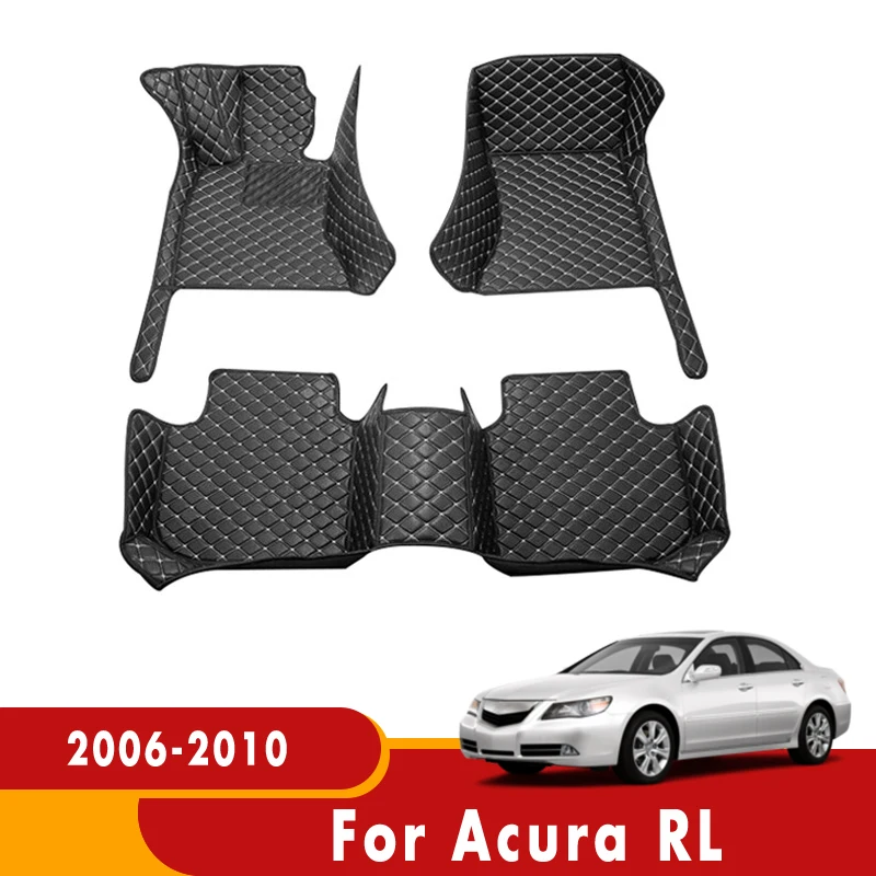 

Car Floor Mats Rugs For Acura RL 2010 2009 2008 2007 2006 Leather Waterproof Car Carpets Custom Auto Interior Accessories Covers