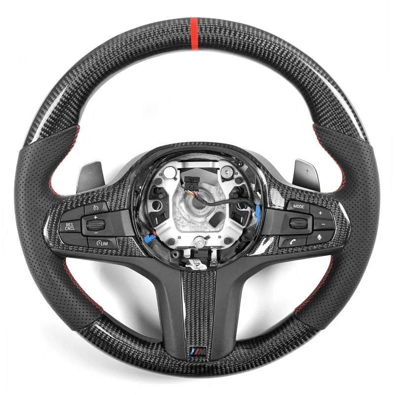 

Fit For BMW 3 4 Series G20 G21 G22 M3 G80 M4 G82 M340i Real Carbon Fiber Steering Wheel Customization M performance Replacement