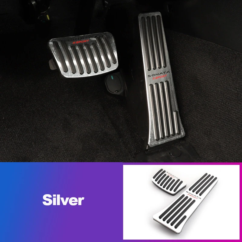 Для Hyundai Sonata LF DN8 2015-2020 2021 2022 Алюминиевый автомобильный акселератор топливный тормоз подножка педали крышка Накладка Противоскользящий чехол