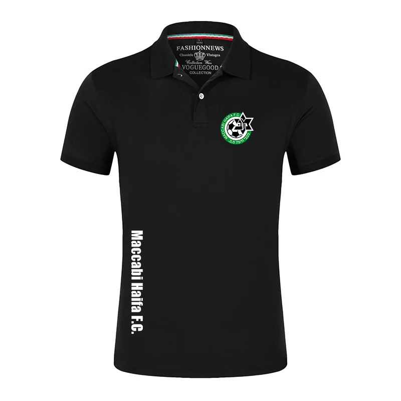 

Maccabi Haifa новые мужские высококачественные модные хлопковые летние дышащие удобные поло с коротким рукавом рубашки топы повседневная одежда