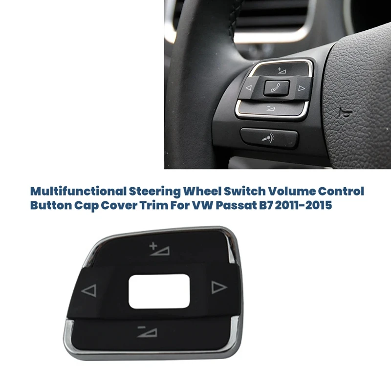 

Топ!-автомобильный мультифункциональный переключатель на руле, крышка кнопки регулировки громкости, накладка для VW Passat B7 2011-2015