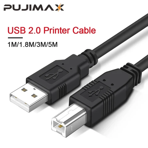 Кабель для принтера PUJIMAX, кабель для принтера типа А-Папа, 1 м/1,8 м/3 м/5 м