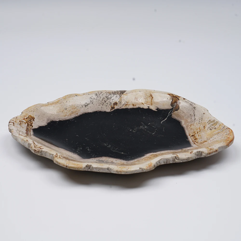 

Serving Platter and Tray Highly Durable Dishwasher Petrified Wood Serving Tray A Culinary Journey on Fossilized Art Party Plates