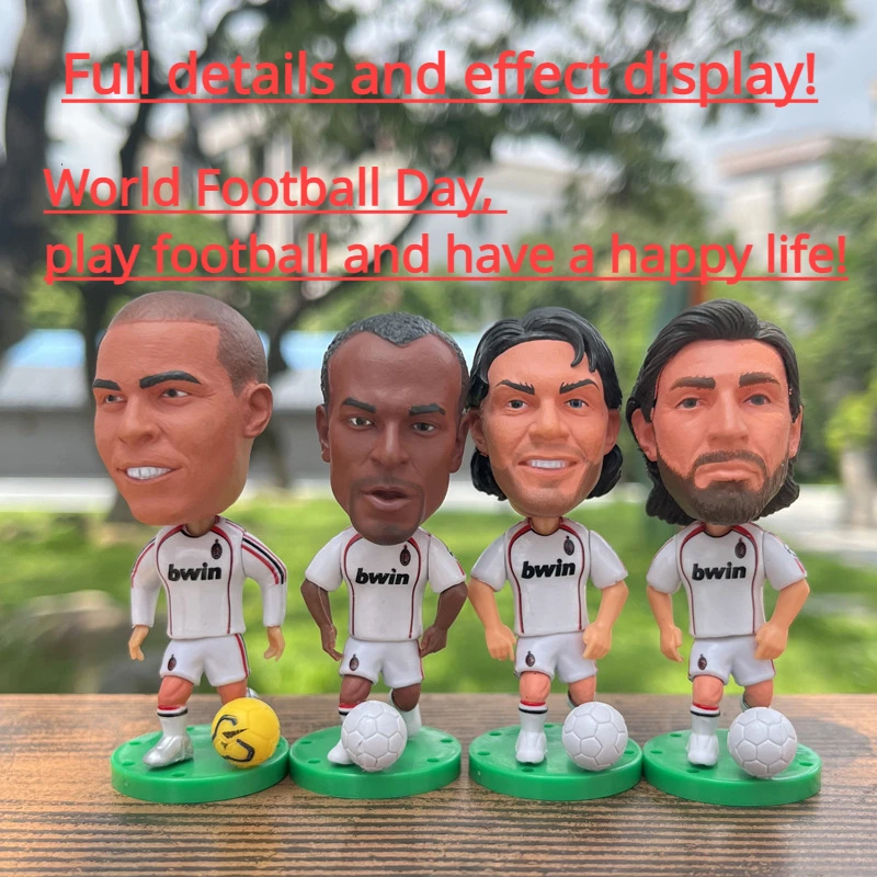 

AC Milan Football Model - Big Ron Kaka Maldini Pirlo Toy Figurine Souvenir Gift Box Home Decor Decor Desk Decoration One Piece