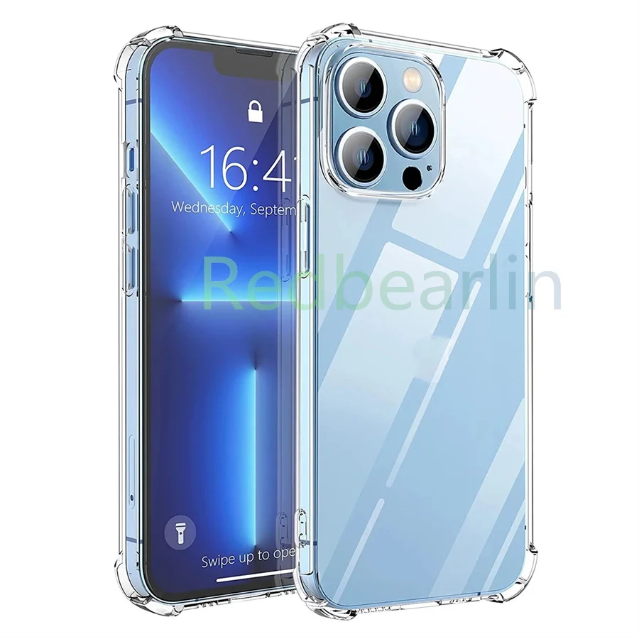 

Ультратонкий Ударопрочный силиконовый чехол из ТПУ для IPhone 6, 7 plus, 8, x, xr, xs max, 11, 12, 13, 500 шт., 1 мм, прозрачный чехол