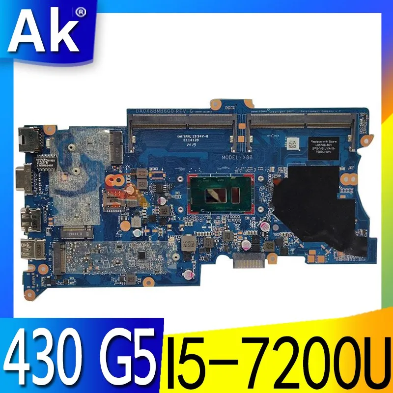 

DA0X8BMB6F0 DA0X8BMB6G0 L05788-601 L05788-001 For HP ProBook 430 G5 440 G5 Laptop Motherboard With I5-7200U CPU DDR4 100% Tested