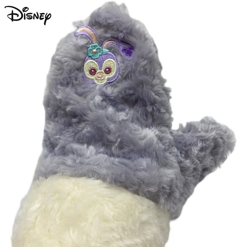 

Original Disney Anime Cartoon StellaLou Winter Warm Plush Gloves Cute Rabbit Pattern Warm Hand Gloves