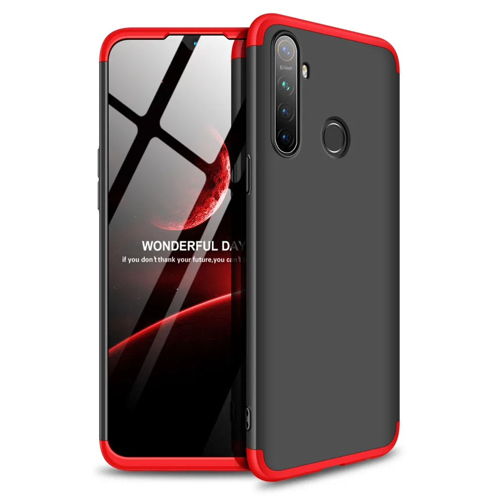Realme 5 Pro для Oppo realme pro Чехол 3 в 1 Жесткий ПК удобный матовый полный защитный чехол