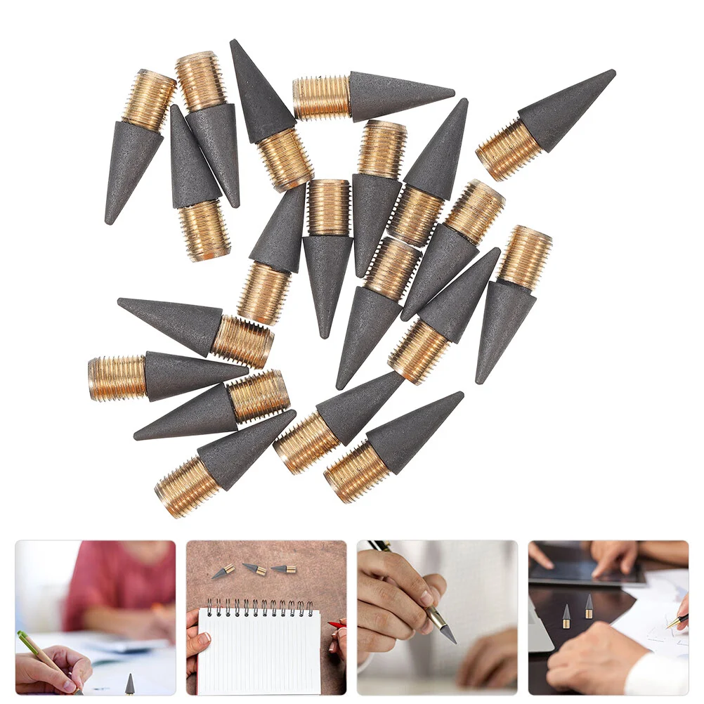 

35 Pcs Sharpener Inkless Replacement Refills Everlasting Head Pencils Students Tip Alloy Forever