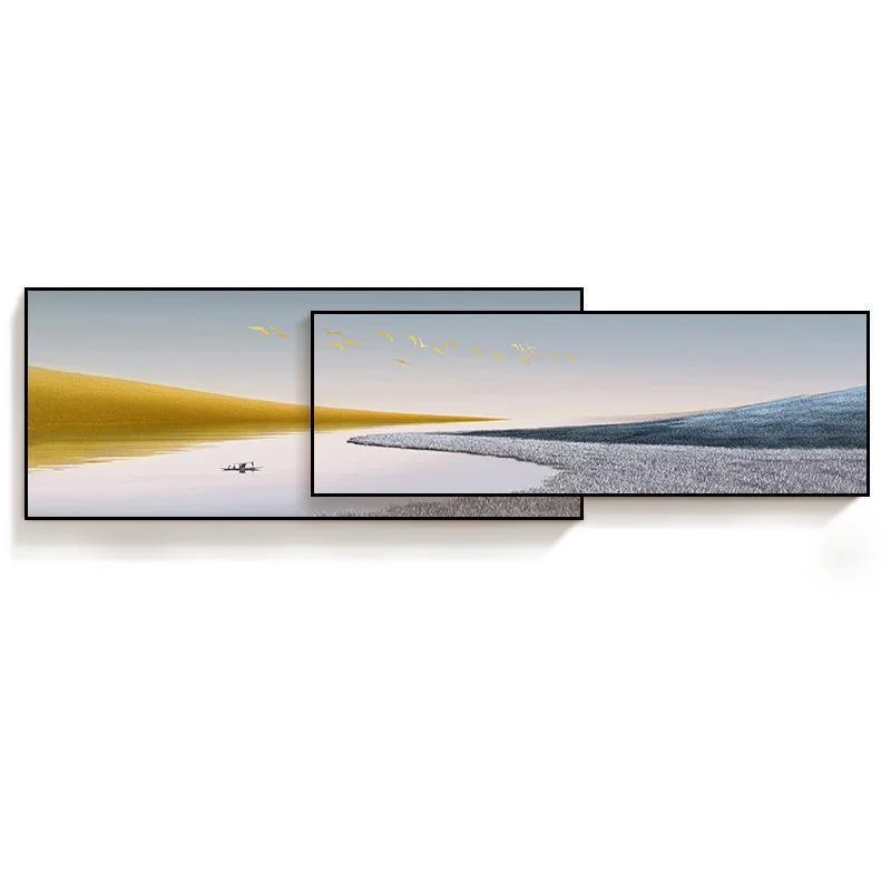 

Modern Minimalist living room decoration painting New Chinese sofa Background Wall Paintings Atmospheric Rosemary Bedroom ynky