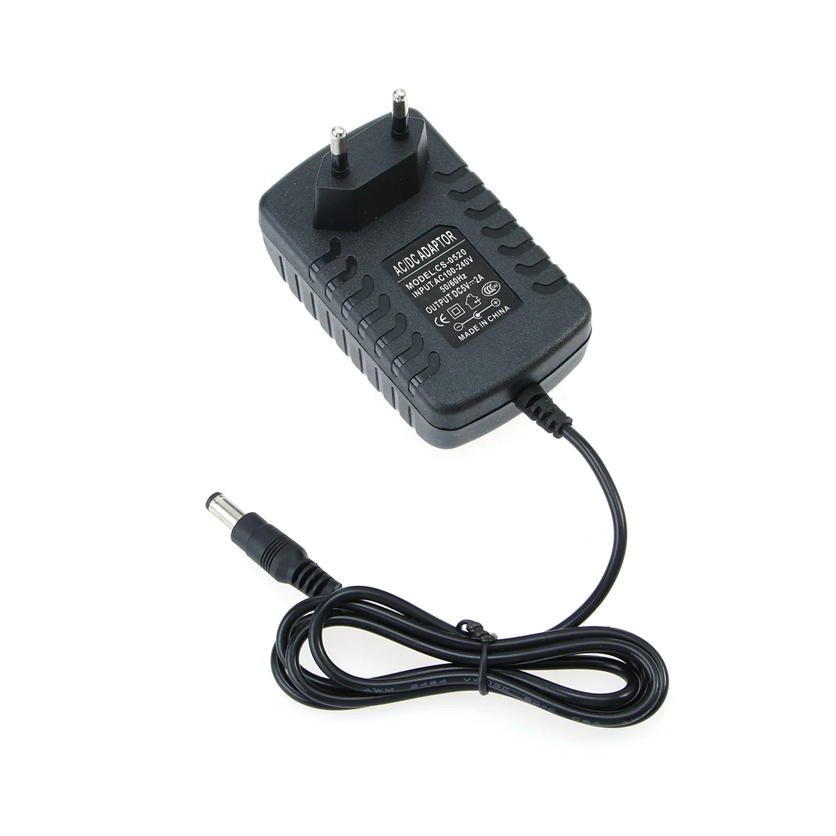 

AC 100-240V DC 5V 2A 35mm Power Adapter with EU-plug Power Adapter (Black)