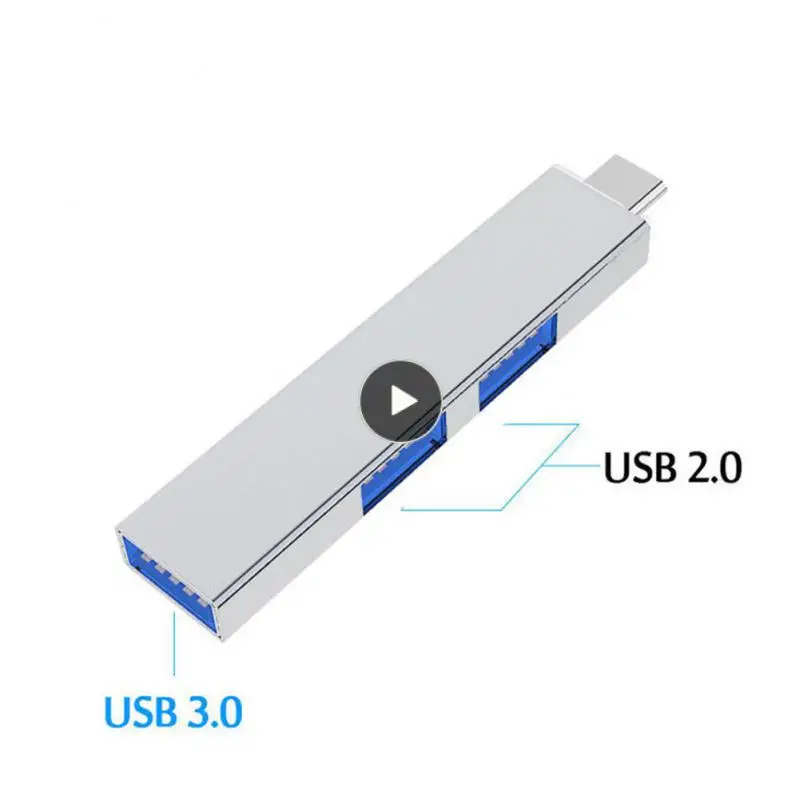 

Usb-разветвитель для компьютера, портативный разветвитель, Usb Type-C, из цинкового сплава, Офисные аксессуары