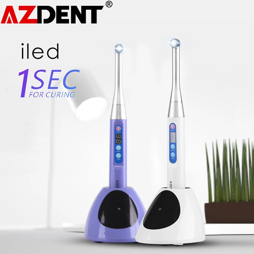 Dental Cordless Led Curing Light 1 Second Cure Lamp Woodpecker DTE Style 100V-240V Wave Length 440nm-480nm 2400mW/c㎡