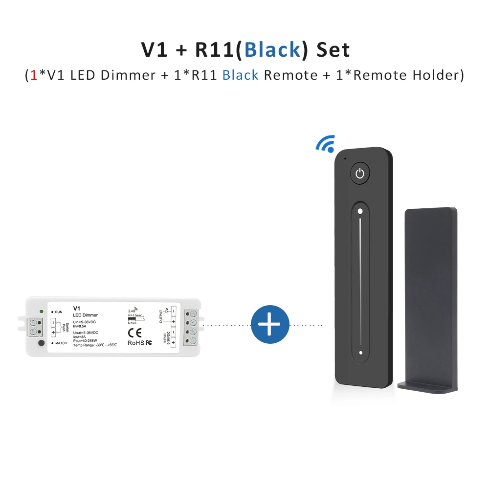 

Светодиодный диммер V1 5 В, 12 В, 24 В, 36 В, 8 А, ШИМ 2835 5050 FCOB, одноцветная полоса света, контроллер RF 2,4G, беспроводной сенсорный пульт дистанционного управления