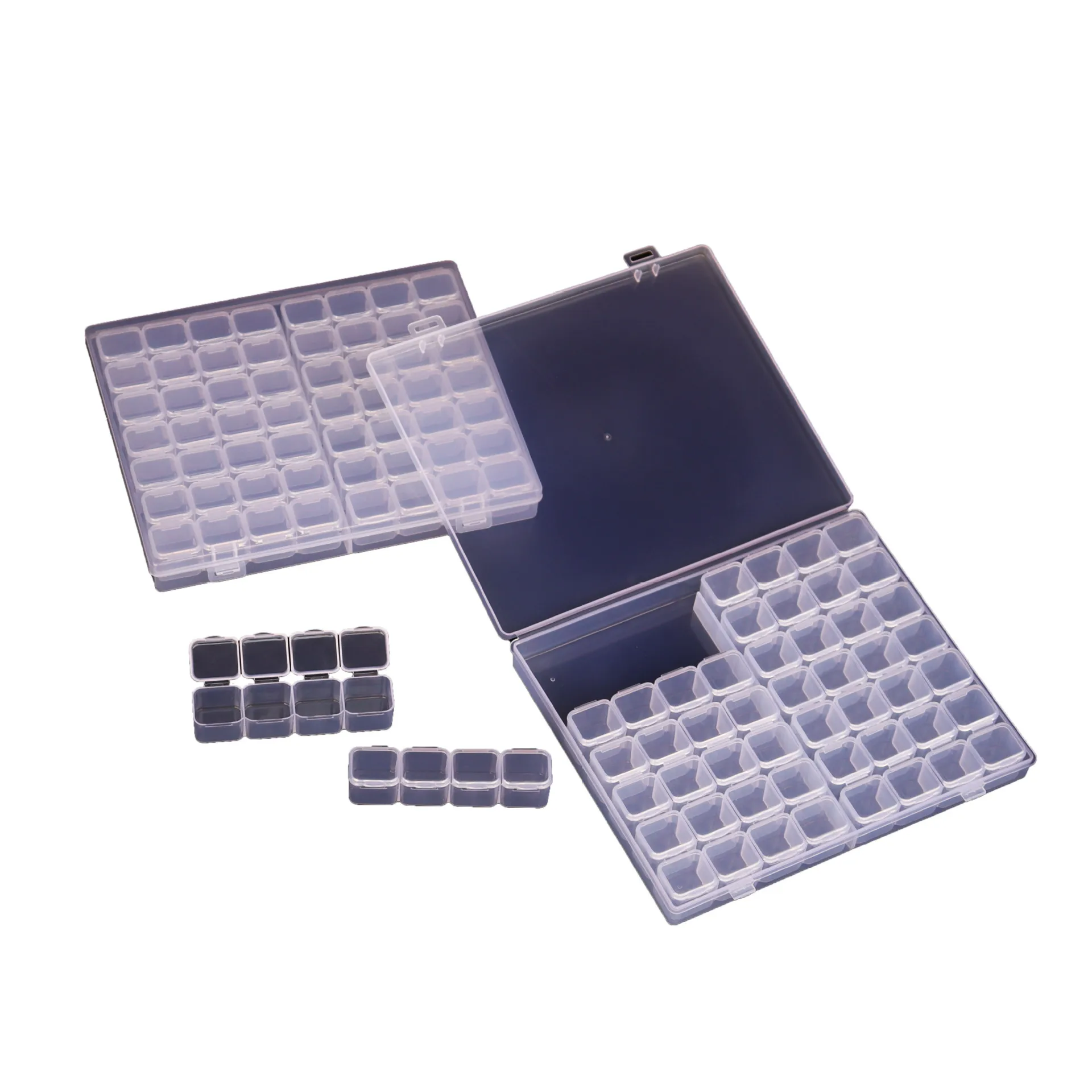 56 Grids Manicure Tool Jewelry Nail Art Storage Box Desktop Finishing Manicure Diamond Box Jewelry Jewelry Box Manager
