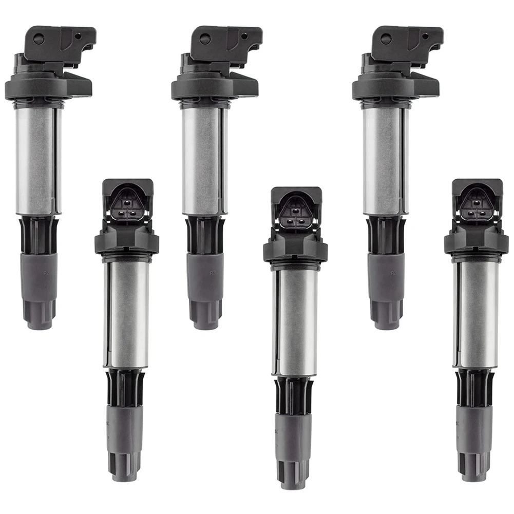 

6Pcs Ignition Coil for-BMW-3 5 7 Series X3 X5 X7 E46 E60 E65 Coil Ignition 0221504100 12137551260 12131712219