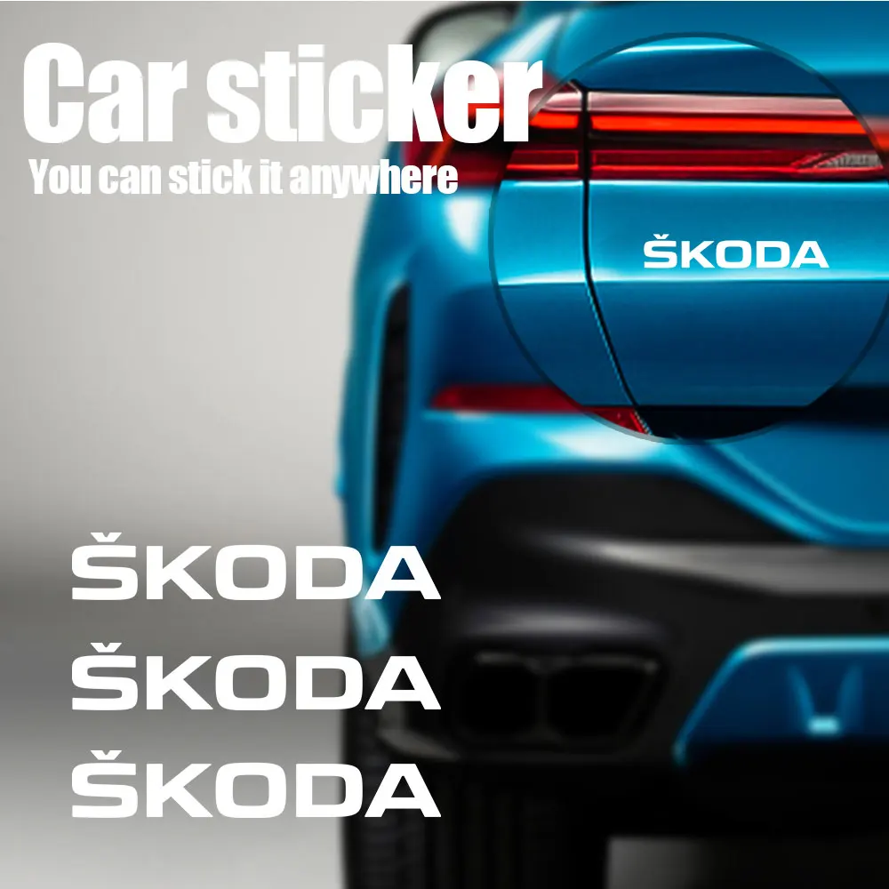 4 шт. Светоотражающие ПВХ-наклейки для Skoda Yeti Fabia Octavia 3 2 A5 Kodiaq Karoq Rapid