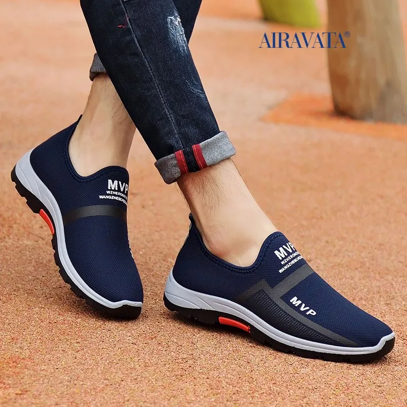 Men Women Sneakers Slip-on Tennis Running Sport Shoes Male Breathable Mesh Flat Casual Sneakers Walking Trainers Shoes Zapatos