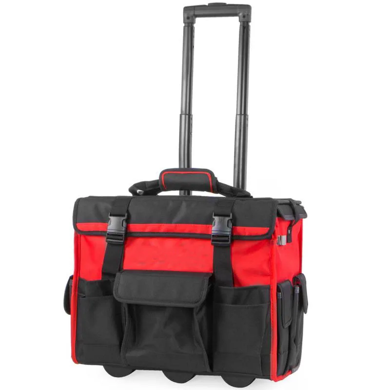 

18" Portable Rolling Tool Bag Storage Organizer with Wheels
