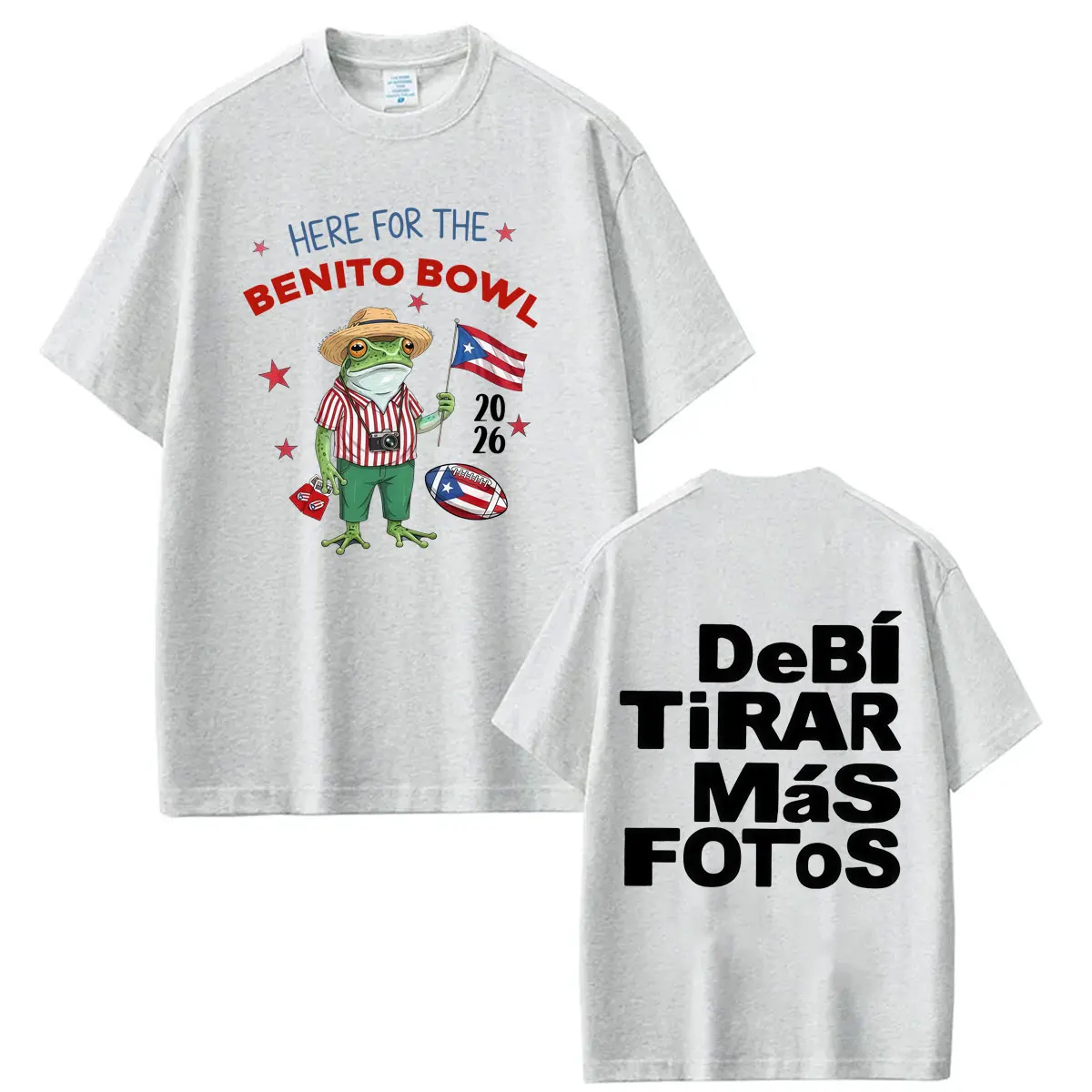 Фото Футболка с принтом Rapper Bad Bunny Debi Tirar Mas Fotos DTMF, модная футболка для мужчин и женщин, хлопковая, свободного кроя, повседневная, эстетичная, трендовая №2
