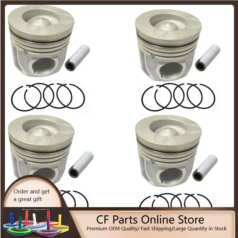

New 4 Sets STD Piston Kit With Ring 23410-4A900 Fit For Hyundai D4CB Engine 91MM