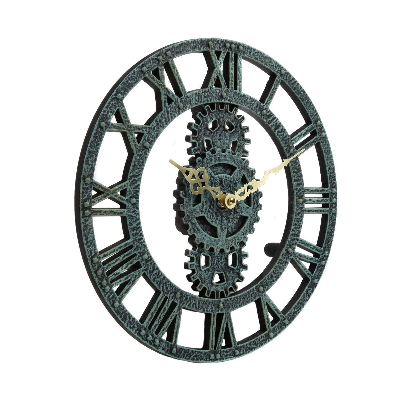 Industrial Gear Wall Clock Decorative Retro Wall Clock Industrial Age Style Room Decoration Wall Art Decor Without Battery