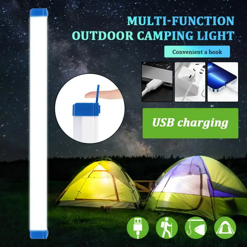 

17/32/52cm LED Emergency Lights 30W 60W 90W USB Rechargeable Portable Outdoor Camping Lamps For Home Power Failure Work Light