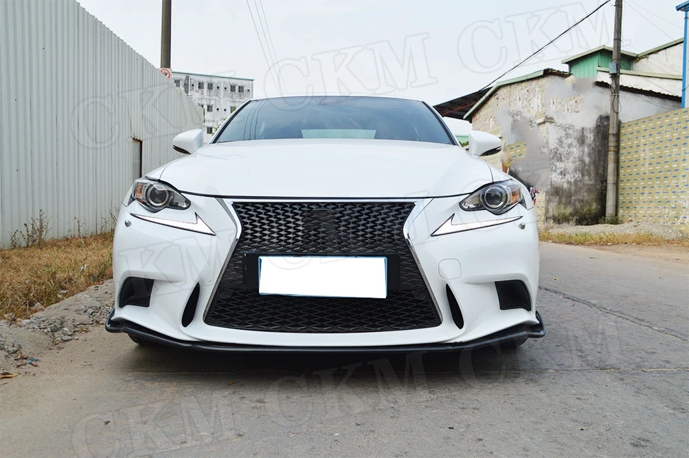 Для Lexus IS250 IS350 IS F Sport Sedan 4-дверный 2014-2016 передний бампер из углеродного волокна