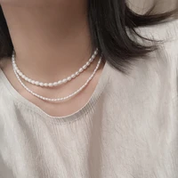 choker 925 sterling silver luxury freshwater pearl chain necklace for women jewelry for charms 2022 trendy french fine jewelry
