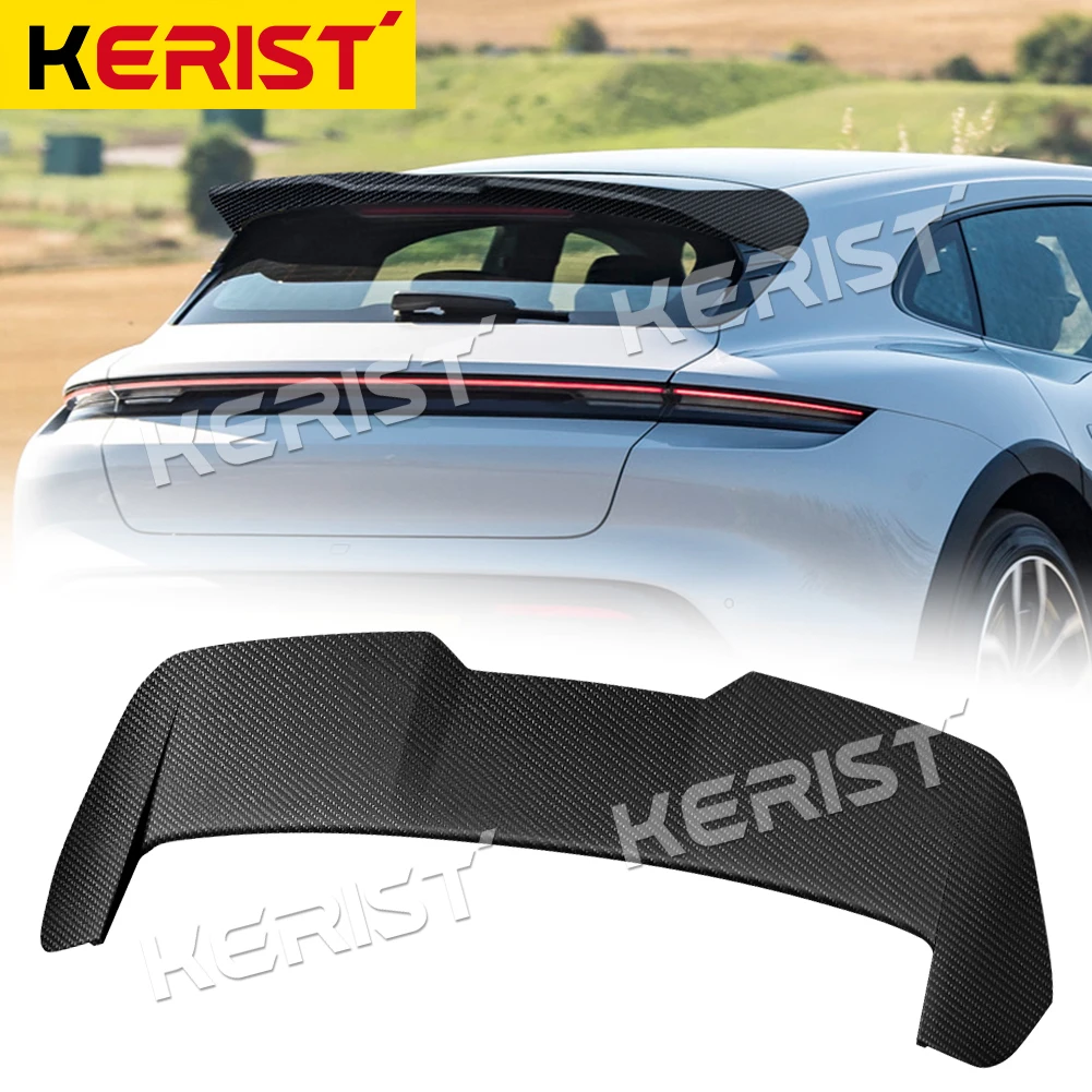 Углеродное волокно верхнее крыло задний спойлер багажника для Porsche Taycan Turismo 4S Turbo S